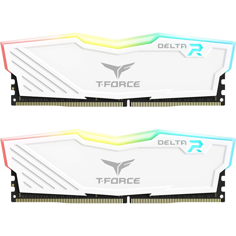 TEAM GROUP T-FORCE DELTA RGB RAM DDR4 32GB 3600MHz - WHITE