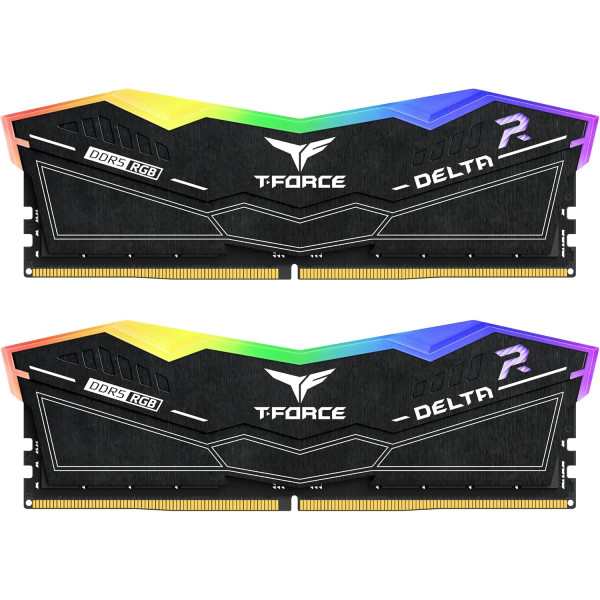 ديسكتوب رام TEAMGROUP T-FORCE DELTA RGB DDR5 بسعة 16GB وتردد 5600MHz – أسود ديسكتوب رام TEAMGROUP T-FORCE DELTA RGB DDR5 بسعة 16GB وتردد 5600MHz – أسود