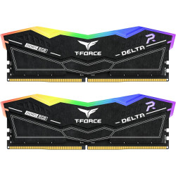 ديسكتوب رام TEAMGROUP T-FORCE DELTA RGB DDR5 بسعة 16GB وتردد 6000MHz – أسود
