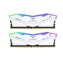 MEMORY DESKTOP TEAMGROUP T-FORCE DELTA RGB, 16GB (2X8GB) DDR5 5600MHz, CL40, intel XMP 3.0 & AMD EXPO - WHITE