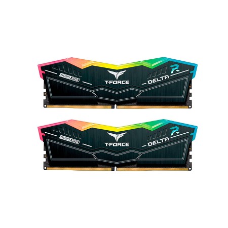 TEAMGROUP T-FORCE DELTA RGB 32GB (2x16GB) DDR5 6000MHz - CL38 Black TEAMGROUP T-FORCE DELTA RGB 32GB (2x16GB) DDR5 6000MHz - CL38 Black