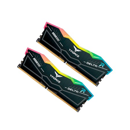 TEAMGROUP T-FORCE DELTA RGB 32GB (2x16GB) DDR5 6000MHz - CL38 Black TEAMGROUP T-FORCE DELTA RGB 32GB (2x16GB) DDR5 6000MHz - CL38 Black
