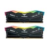 ذاكرة مكتبية TEAMGROUP T-FORCE DELTA RGB, سعة 64GB (2X32GB) , سرعة 5200 ميجاهرتز DDR5, التوقيت CL40, متوافقة مع Intel XMP 3.0, AMD EXPO - أسود