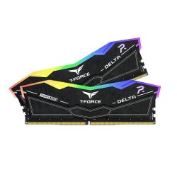 ذاكرة مكتبية TEAMGROUP T-FORCE DELTA RGB, سعة 64GB (2X32GB) , سرعة 5200 ميجاهرتز DDR5, التوقيت CL40, متوافقة مع Intel XMP 3.0, AMD EXPO - أسود 
