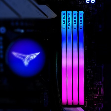 TEAMGROUP T-FORCE DELTA RGB 64GB (2x32GB) DDR5 5200MHz - CL40 Black TEAMGROUP T-FORCE DELTA RGB 64GB (2x32GB) DDR5 5200MHz - CL40 Black