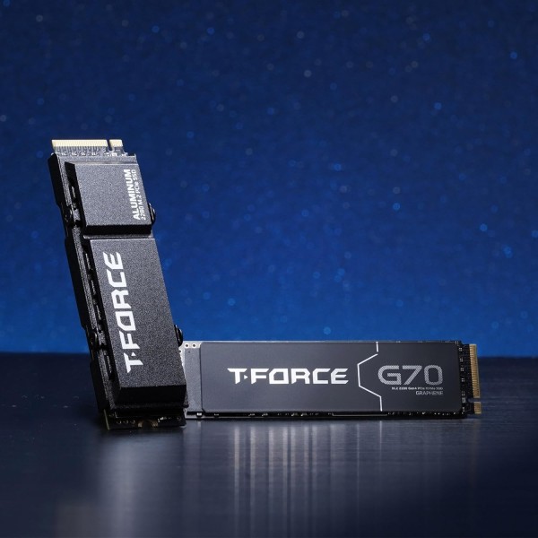 T-Force G70 PRO Heat-Sink, 2TB, PCIe Gen4 NVMe SSD, read up to 7400MB/s, 3D TLC NAND Flash, Compatible with PS5 T-Force G70 PRO Heat-Sink, 2TB, PCIe Gen4 NVMe SSD, read up to 7400MB/s, 3D TLC NAND Flash, Compatible with PS5