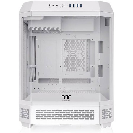 THERMALTAKE  The Tower 600 Snow MID TOWER ATX Tempered Glass Case Up to 13 Fans - White
