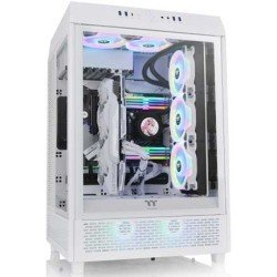 صندوق Thermaltake The Tower 500 من الزجاج المقوّى، ميد تاور، دعم E-ATX، مادة SPCC، 9 فتحات توسعة، أبيض صندوق Thermaltake The Tower 500 من الزجاج المقوّى، ميد تاور، دعم E-ATX، مادة SPCC، 9 فتحات توسعة، أبيض