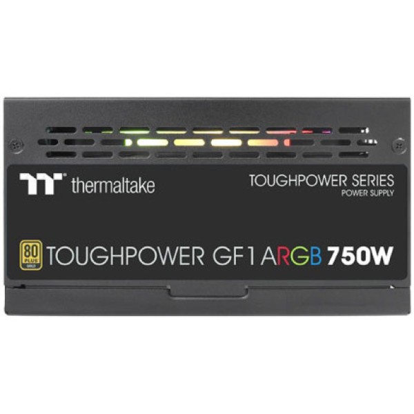 THERMALTAKE TOUGHPOWER GF1 ARGB 750W FULLY MODULAR POWER SUPPLY 80+ GOLD - ثرمال تيك باور سبلاي