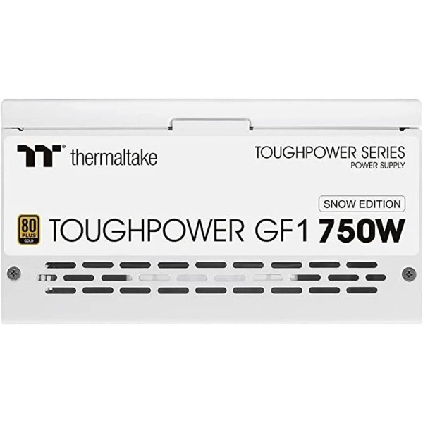 THERMALTAKE  TOUGHPOWER GF1 750W FULLY-MODULAR POWER SUPPLY - 80PLUS GOLD - WHITE - ثيرمال تيك باور سبلاي
