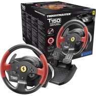 ثرست ماستر T150 Force Feedback Ferrari Edition عجلة سباق متعددة الاستخدامات بتصميم مستوحى من فيراري, مخصصة لأجهزة بلايستيشن 4، بلايستيشن 3، والـ PC