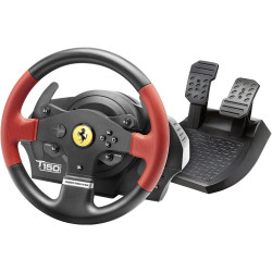 ثرست ماستر T150 Force Feedback Ferrari Edition عجلة سباق متعددة الاستخدامات بتصميم مستوحى من فيراري, مخصصة لأجهزة بلايستيشن 4، بلايستيشن 3، والـ PC ثرست ماستر T150 Force Feedback Ferrari Edition عجلة سباق متعددة الاستخدامات بتصميم مستوحى من فيراري, مخصصة لأجهزة بلايستيشن 4، بلايستيشن 3، والـ PC