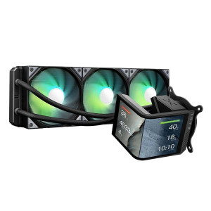 TRYX Panorama SE 360 ARGB 360mm Liquid Cooler - Rotatable AMOLED SCREEN - Black TRYX Panorama SE 360 ARGB 360mm Liquid Cooler - Rotatable AMOLED SCREEN - Black