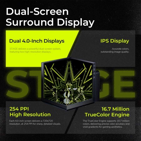 TRYX STAGE 360 ARGB 360mm  AIO Liquid Cooler Gaming Dual IPS Display Technology