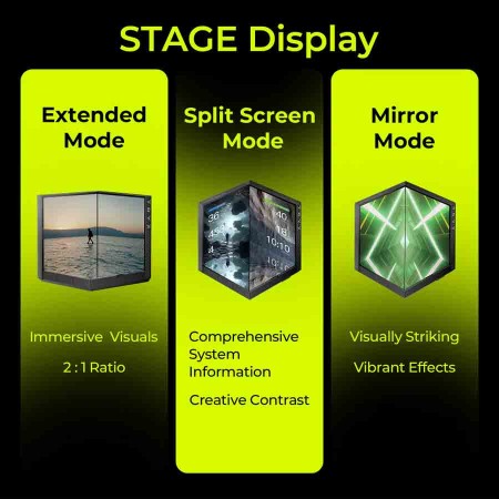 TRYX STAGE 360 ARGB 360mm  AIO Liquid Cooler Gaming Dual IPS Display Technology