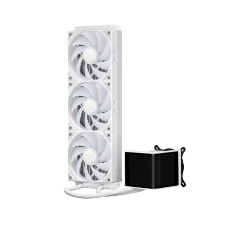 TRYX Panorama SE 360 ARGB 360mm Liquid Cooler, rotatable AMOLED display, 60Hz, 3 × 120mm ARGB Fans - WHITE