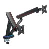 Twisted Minds 17-32 Dual Monitor Pro Gaming RGB Desk Mount - Adjustable Die-Cast Aluminum Gas Spring With USB 3.0