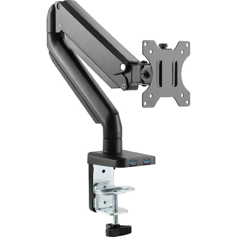 Twisted Minds Mechanical Spring Monitor Arm, Aluminum Slim, Single Monitor, Free Tilt Design, Detachable VESA Plate