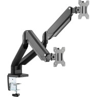 Monitor Arm TWISTED MINDS Dual  – Supports 17 to 32 inch Screens – Sturdy Aluminum Build with Full Adjustability