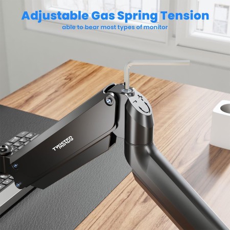 Single Monitor Arm TWISTED MINDS – 17 to 32 Inch Support | Durable Aluminum Full Adjustability Single Monitor Arm TWISTED MINDS – 17 to 32 Inch Support | Durable Aluminum Full Adjustability