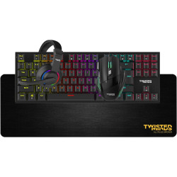 Gaming Bundle TWISTED MINDS TM-FUSION-XI 4-in-1  – Keyboard, Mouse, Headset & RGB Mousepad