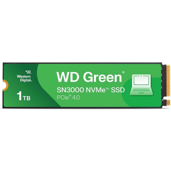 ويسترن ديجيتال WD Green SN3000 M.2 – سعة 1 تيرابايت ويسترن ديجيتال WD Green SN3000 M.2 – سعة 1 تيرابايت