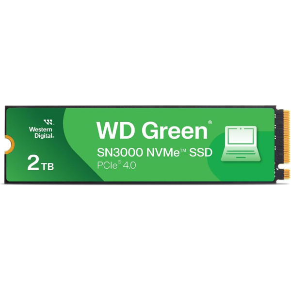 WD Green SN3000 M.2 2280 PCIe 4.0 SSD – 2TB WD Green SN3000 M.2 2280 PCIe 4.0 SSD – 2TB
