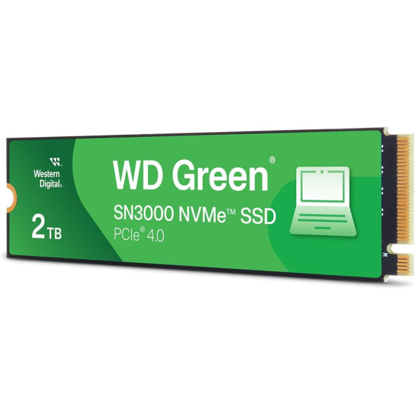WD Green SN3000 M.2 2280 PCIe 4.0 SSD – 2TB WD Green SN3000 M.2 2280 PCIe 4.0 SSD – 2TB