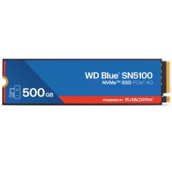 WD Blue SN5100 NVMe SSD 500GB - M.2 2280 - PCIe Gen 4 - 6600MB/s Read Speed
