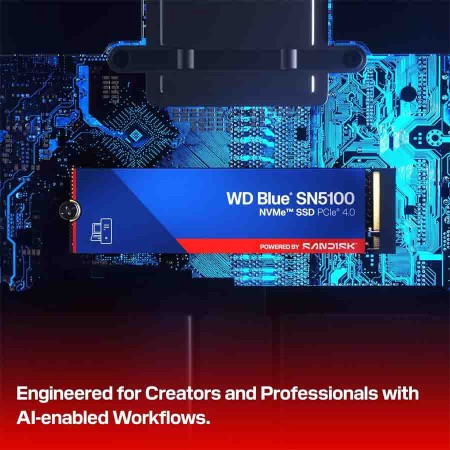 WD Blue SN5100 NVMe SSD 500GB - M.2 2280 - PCIe Gen 4 - 6600MB/s Read Speed WD Blue SN5100 NVMe SSD 500GB - M.2 2280 - PCIe Gen 4 - 6600MB/s Read Speed