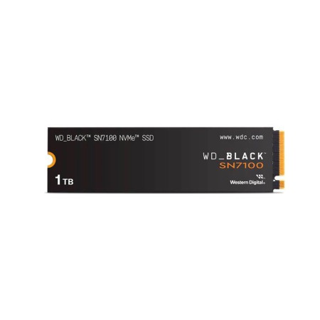 WD Black SN7100 M.2 2280, 1TB, Up to 7,250 MB/s, PCIe Gen4 x4 NVMe, 3D TLC NAND WD Black SN7100 M.2 2280, 1TB, Up to 7,250 MB/s, PCIe Gen4 x4 NVMe, 3D TLC NAND