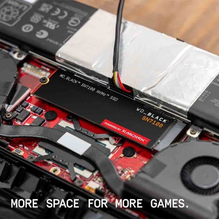 WD_BLACK SN7100 NVMe SSD 2TB - PCIe Gen4 M.2 2280 - Up to 7250MB/s Read Speed