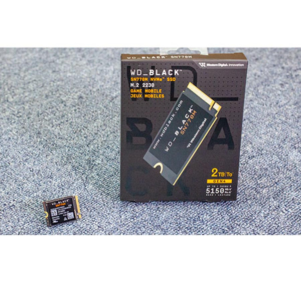 وسيط تخزين داخلي WD_BLACK SN770M مقاس M.2 2230 يدعم منفذ PCIe Gen4 سرعة قراءة تصل إلى 5150 ميجابايت/ثانية - 2 تيرابايت