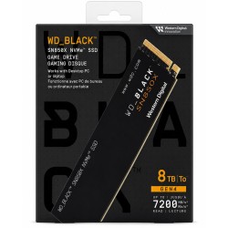 قرص تخزين داخلي WD_BLACK SN850X سعة 8TB - واجهة PCIe Gen4 - سرعة 7200MB/s