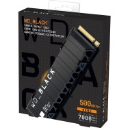 WD BLACK SN850 500GB NVMe Internal Gaming SSD with Heatsink - Works with Pc and Playstation 5, Gen4 PCIe, M.2 2280, Up to 7,000 MB/s قرص تخزين داخلي عالي السرعة دبليو دي بلاك متوافق مع الكمبيوتر و البلايستيشن