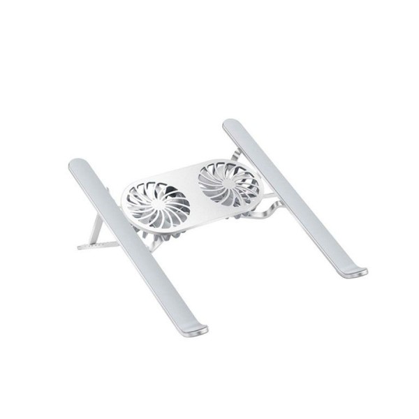 WIWU S400 PRO Aluminum Adjustable Laptop Stand With 2X Fan - Grey