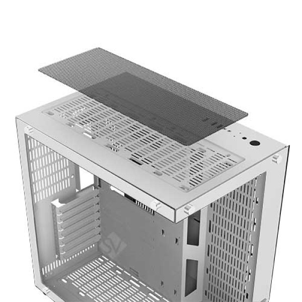 XIGMATEK AQUARIUS PLUS 7 RGB FAN CASE MID TOWER  - زيغماتيك صندوق كمبيوتر اكواريوس أبيض