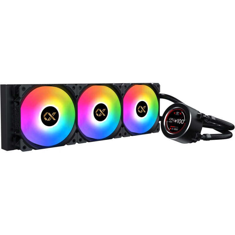 XIGMATEK ALPHA FROZR-O II 360 RGB LIQUID COOLER With SMART LCD - BLACK