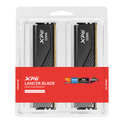ذاكرة مكتبية XPG Lancer Blade, سعة DDR5 32GB (2x16GB), تردد 6000 ميجاهرتز, التوقيت CL36, متوافقة مع Intel XMP 3.0 وAMD EXPO - أسود