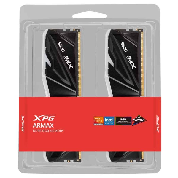 XPG ARMAX RGB DDR5 32GB RAM Kit - 2x16GB - Intel XMP & AMD EXPO XPG ARMAX RGB DDR5 32GB RAM Kit - 2x16GB - Intel XMP & AMD EXPO