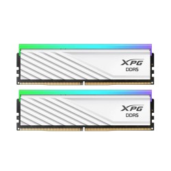 ذاكرة مكتبية XPG Lancer Blade, سعة DDR5 16GB (2x8GB), تردد 5600 ميجاهرتز, التوقيت CL46, متوافقة مع Intel XMP 3.0 وAMD EXPO - أبيض