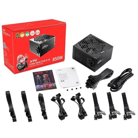 POWER SUPPLY XPG CORE REACTOR II 850 Watt, ATX Factor, Fully modular design, ATX 3.1 ready, PCIe 5.0, 80 PLUS GOLD - BLACK