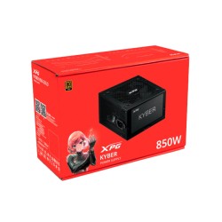 مزود طاقة XPG KYBER, بقدرة 850 واط, كفاءة 80+ Gold, مع معيار ATX 3.1, كابلات قابلة للفصل Fully Modular, مكثفات يابانية عالية الجودة - أسود 