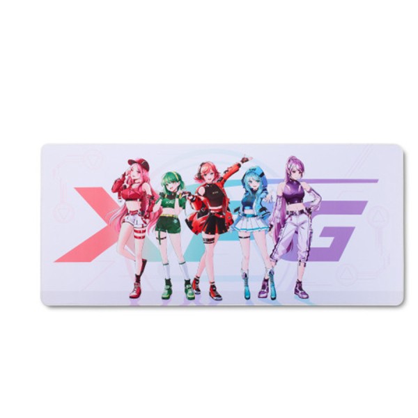 XPG Frontline XL Xtreme SAGA 03 Gaming Mousepad, (900 × 400) mm, 3 mm Thikness, microfiber cloth, Anti-slip rubber, Non-slip grip base - White