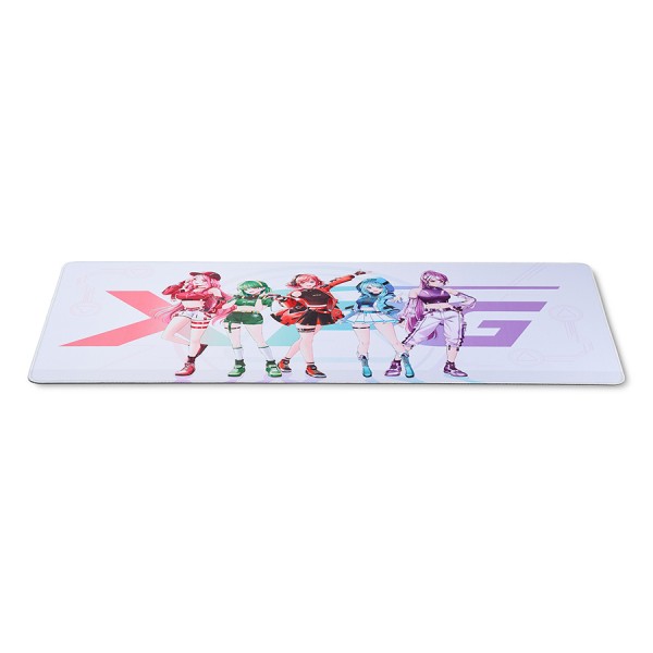 XPG Frontline XL Xtreme SAGA 03 Gaming Mousepad, (900 × 400) mm, 3 mm Thikness, microfiber cloth, Anti-slip rubber, Non-slip grip base - White