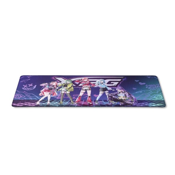 XPG Frontline XL Xtreme SAGA 04 Gaming Mousepad, (900 × 400) mm, 3 mm Thikness, microfiber cloth, Anti-slip rubber, Non-slip grip base - Black