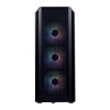 صندوق احترافي XPG Valor Air Plus, يأتي مع 4 مراوح مضيئة مثبتة مسبقا مقاس 120 مم, يدعم لوحات ATX / Micro-ATX / Mini-ITX - أسود