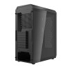 صندوق احترافي XPG Valor Air Plus, يأتي مع 4 مراوح مضيئة مثبتة مسبقا مقاس 120 مم, يدعم لوحات ATX / Micro-ATX / Mini-ITX - أسود