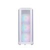 صندوق احترافي XPG Valor Air Plus, يأتي مع 4 مراوح مضيئة مثبتة مسبقا مقاس 120 مم, يدعم لوحات ATX / Micro-ATX / Mini-ITX - أبيض