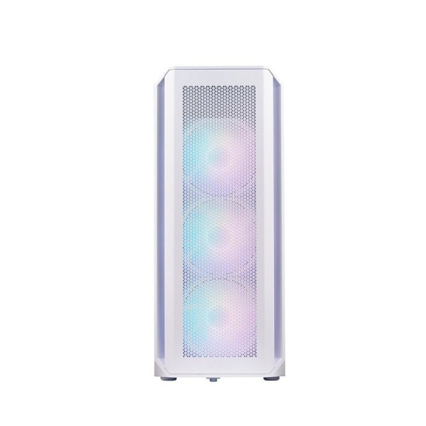 صندوق احترافي XPG Valor Air Plus, يأتي مع 4 مراوح مضيئة مثبتة مسبقا مقاس 120 مم, يدعم لوحات ATX / Micro-ATX / Mini-ITX - أبيض